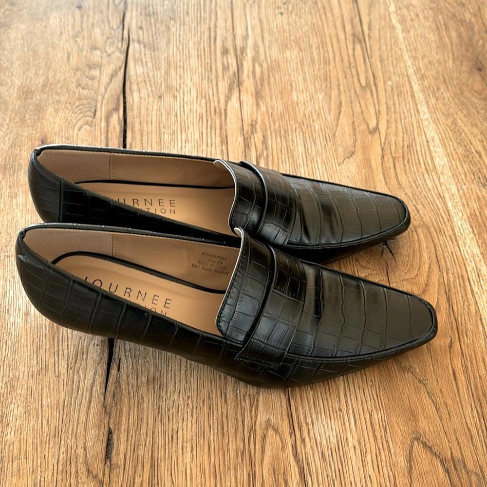 journee collection black shoes HEEL